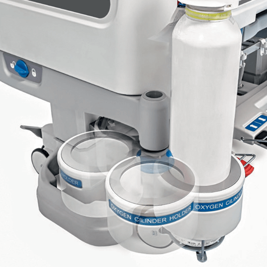 Malvestio Oxygen Bottle Holder for VIVO ICU Bed