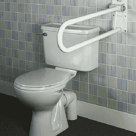 Devon Toilet Support Rail - Folding