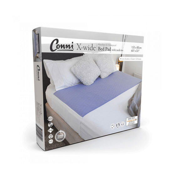 Conni Extra Wide Bed Pad with Tuck-ins