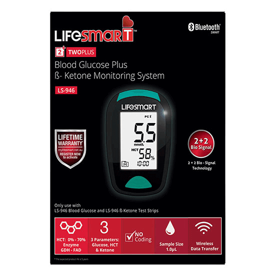 LifeSmart Blood Glucose Monitor - Bluetooth 
