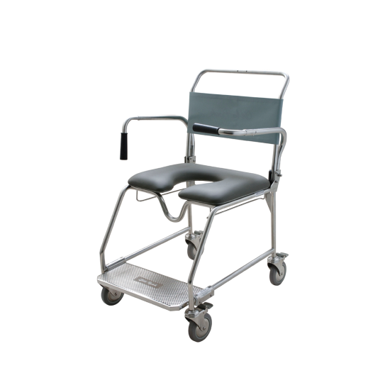 Shower Commode - Attendant Propelled - 460mm width
