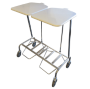 Linen Skip (Foot Operated Lid) - Stainless Steel