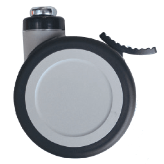 100mm - Twin Wheel - Total Locking with M12 thread