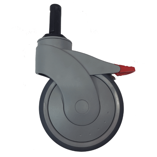 125mm - Blickle - with Expander - Total Brake - S/Steel bearing/bolt