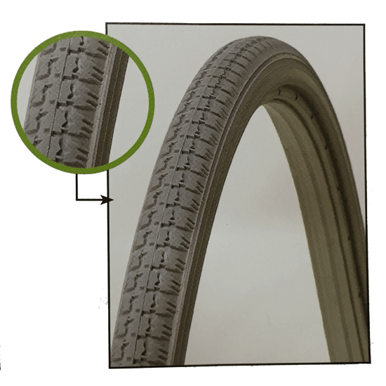 Tyre 22’’ x 1 3/8
- Solid