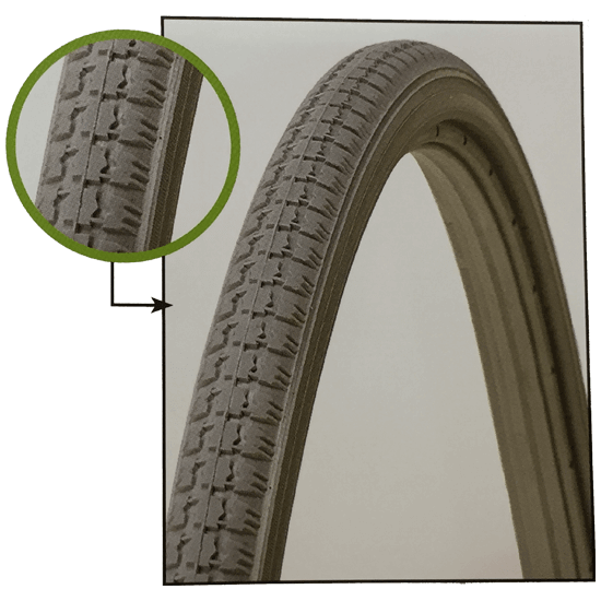 Tyre 20’’ x 1 3/8
- Solid