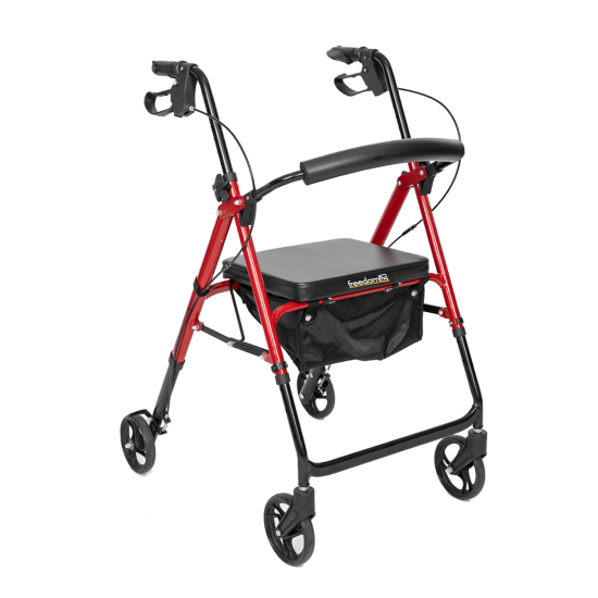 Freedom Quad Adjustable Seat Walker - BRO201-028
