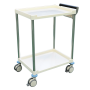 Thermo-Plastic Instrument / dressing trolley - 2 shelves