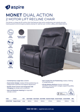 Aspire Lift Recline Chair Monet Flyer