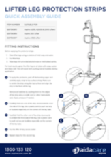 Aidacare Aspire Lifter Leg Protection Quick Assembly Guide