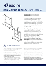 Aspire Bed Moving Trolley User Manual