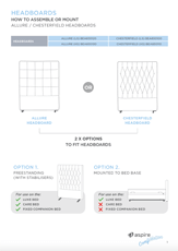 Aspire ComfiMotion Headboard Installation Guide